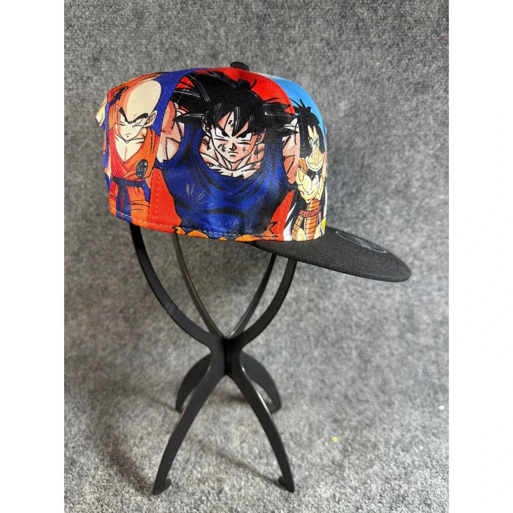 Bioworld Dragon Ball Z Anime Snapback Hat All Over Print Vegeta Goku OSFM Black